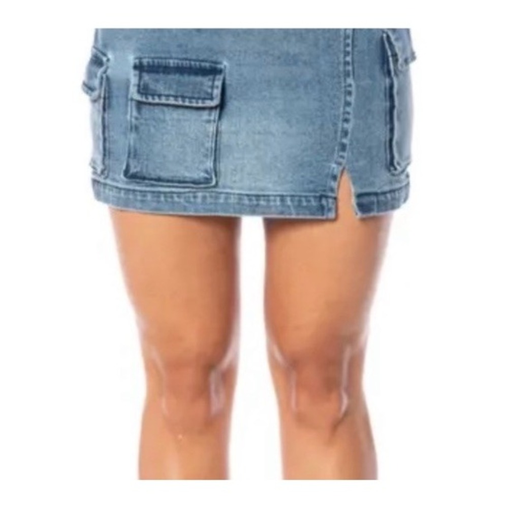 Juicy Couture Cargo Denim‎ Skirt NWT Sz 26